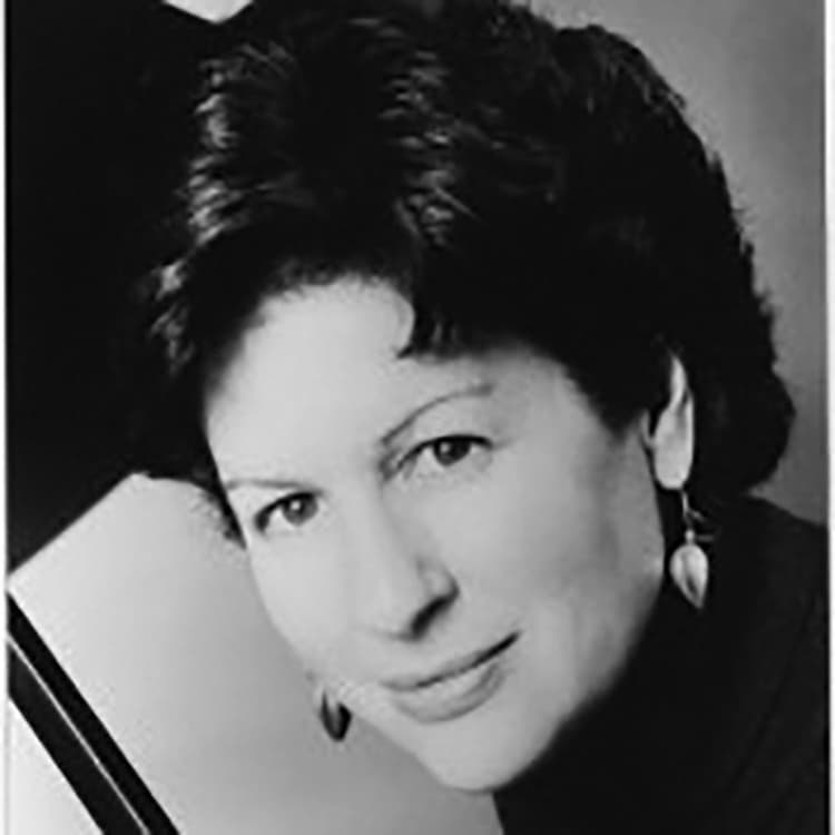 A black and white photo of a woman
